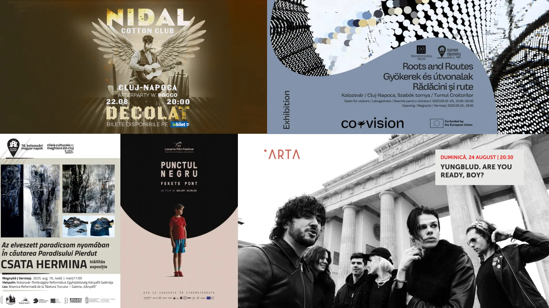 CooltCluj #55 – Evenimente culturale Cluj: săptămâna 18-24 august 2025