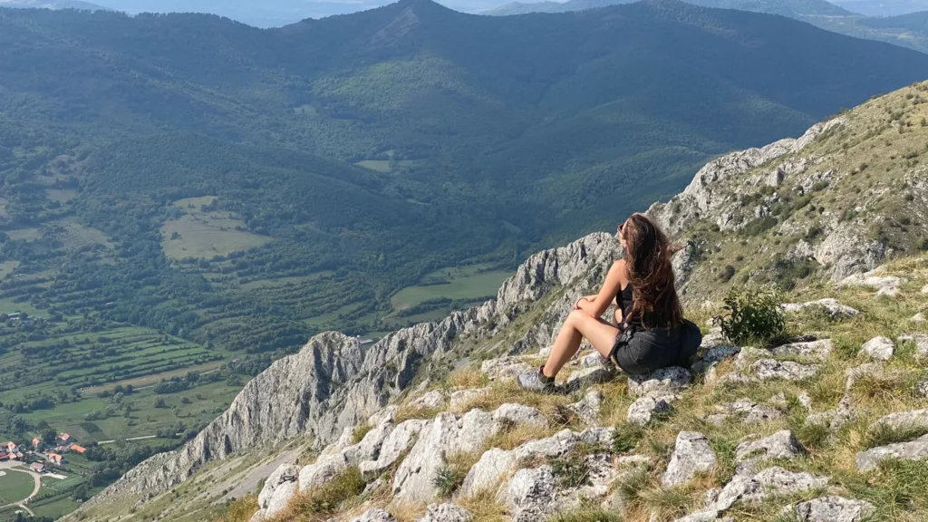 Haihui prin Rimetea. Izabella Lukacs pe Vârful Piatra Secuiului, Rimetea