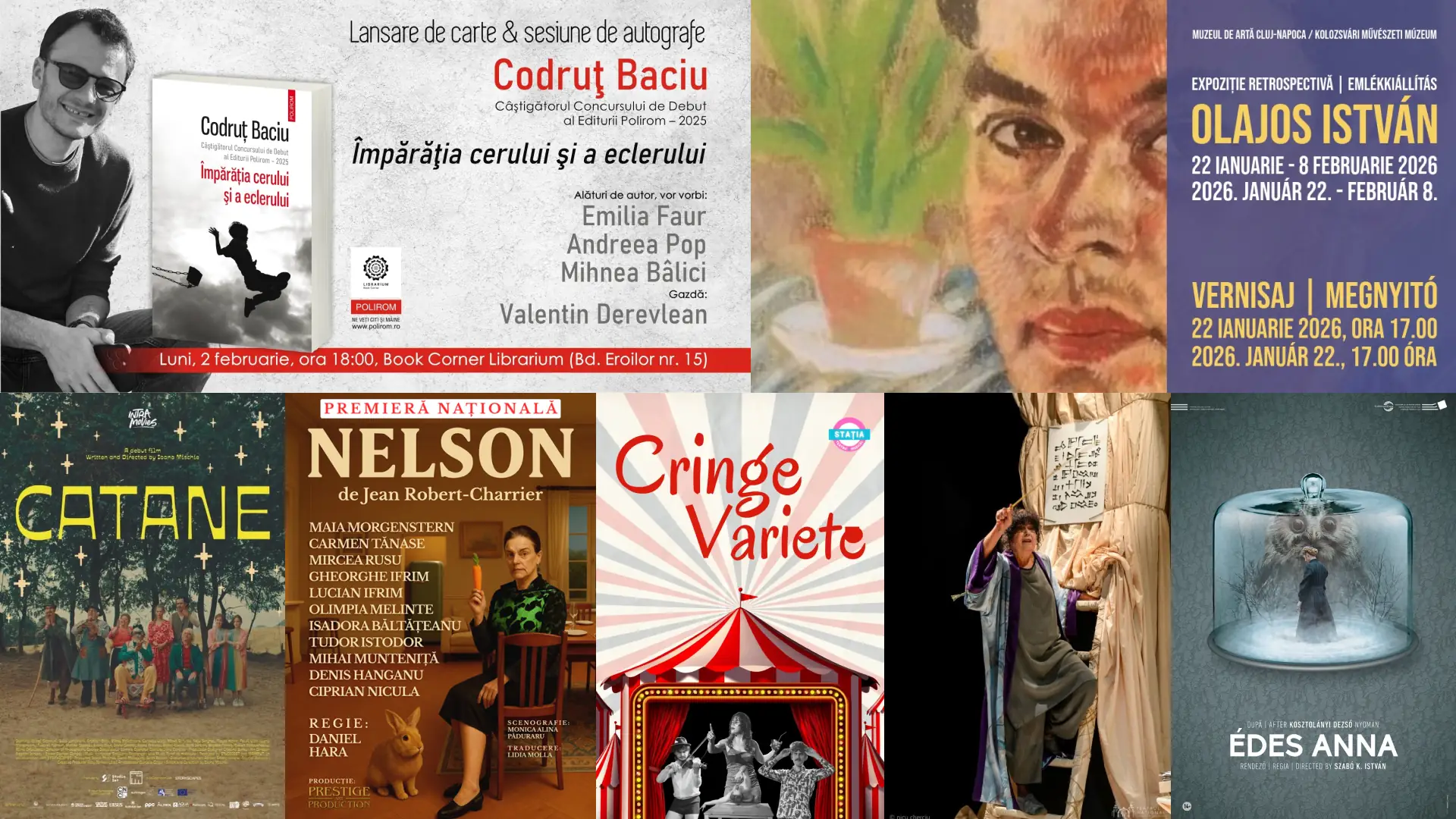 CooltCluj #77 – Evenimente culturale Cluj: săptămâna 2-8 februarie 2026