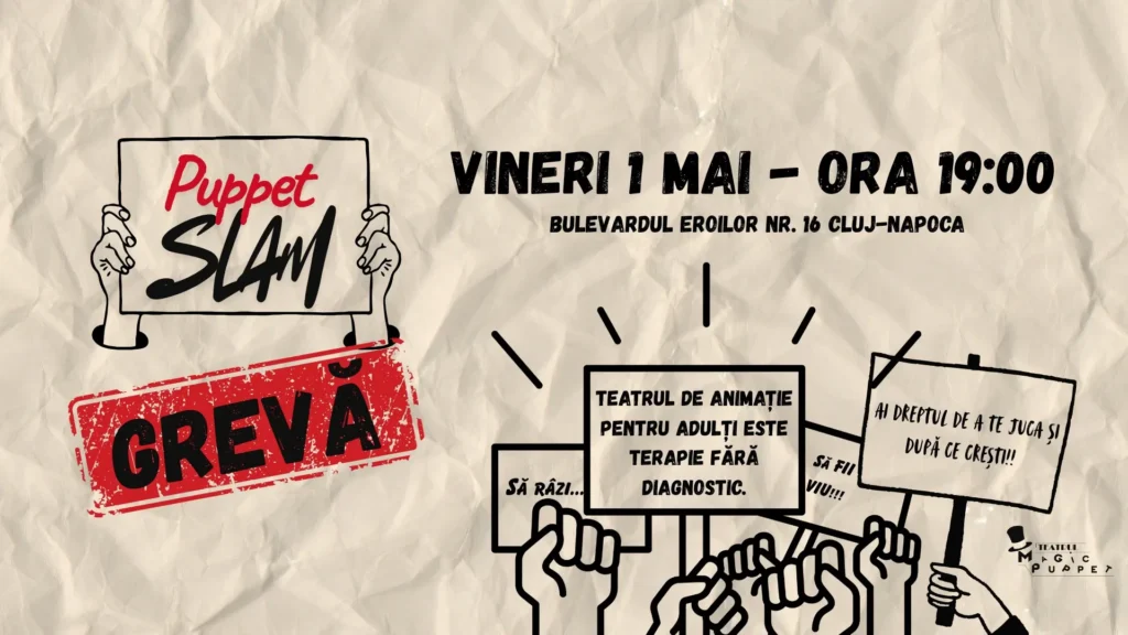 Grevă - puppet slam - CooltCluj